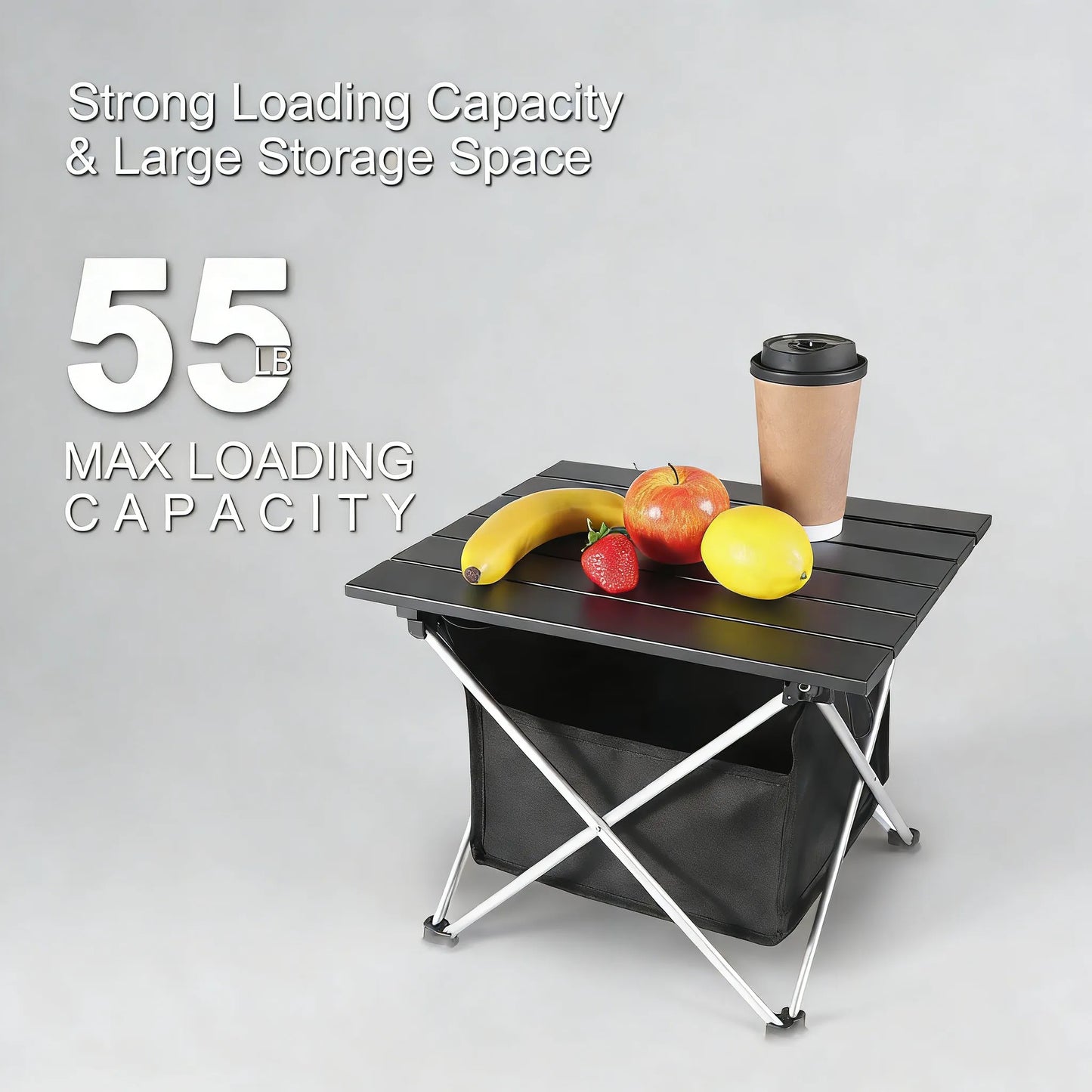 Ultralight Aluminum Folding Table with Bag, All-Purpose Outdoor Use