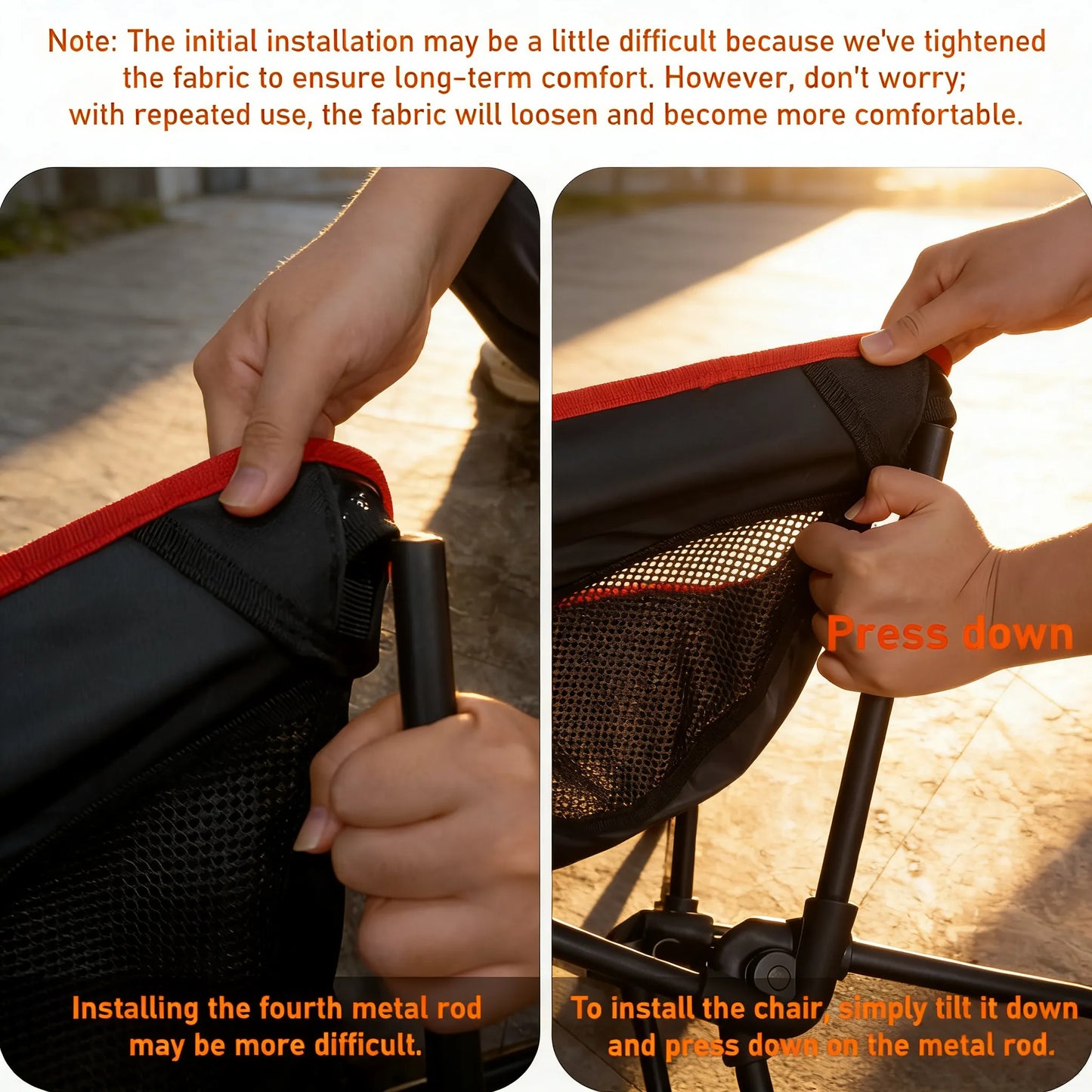 Foldable Camping Chair for Adults, Portable & Multi-Functional