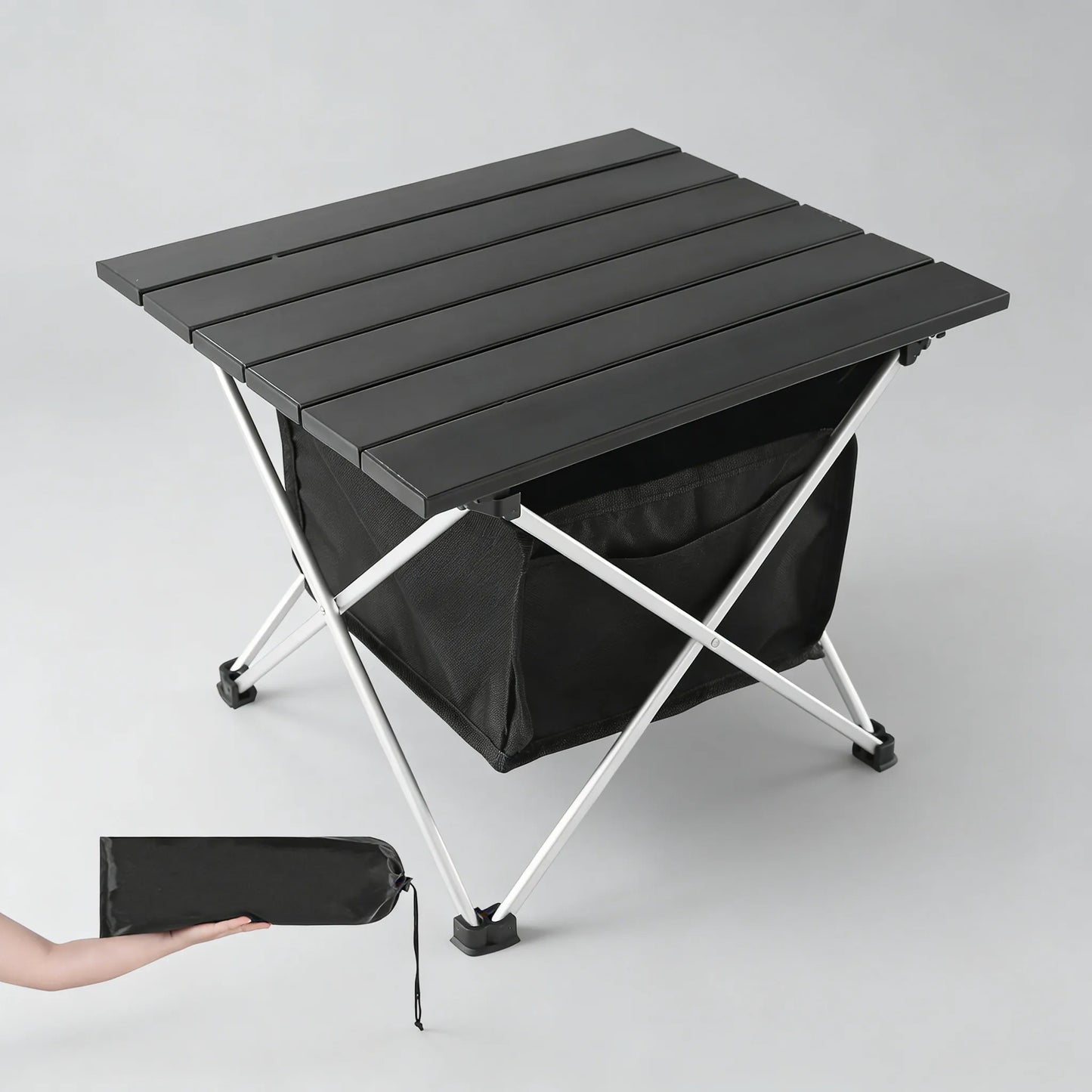 Ultralight Aluminum Folding Table with Bag, All-Purpose Outdoor Use