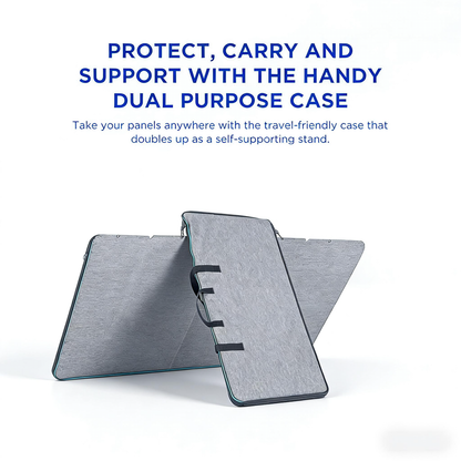 400W Portable Foldable Solar Panel, IP68 Waterproof with Dual-Purpose Case for Outdoor & RV Use